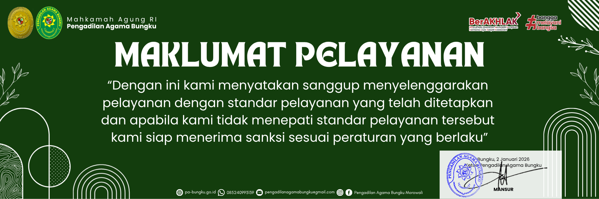 2026 Maklumat Pelayanan